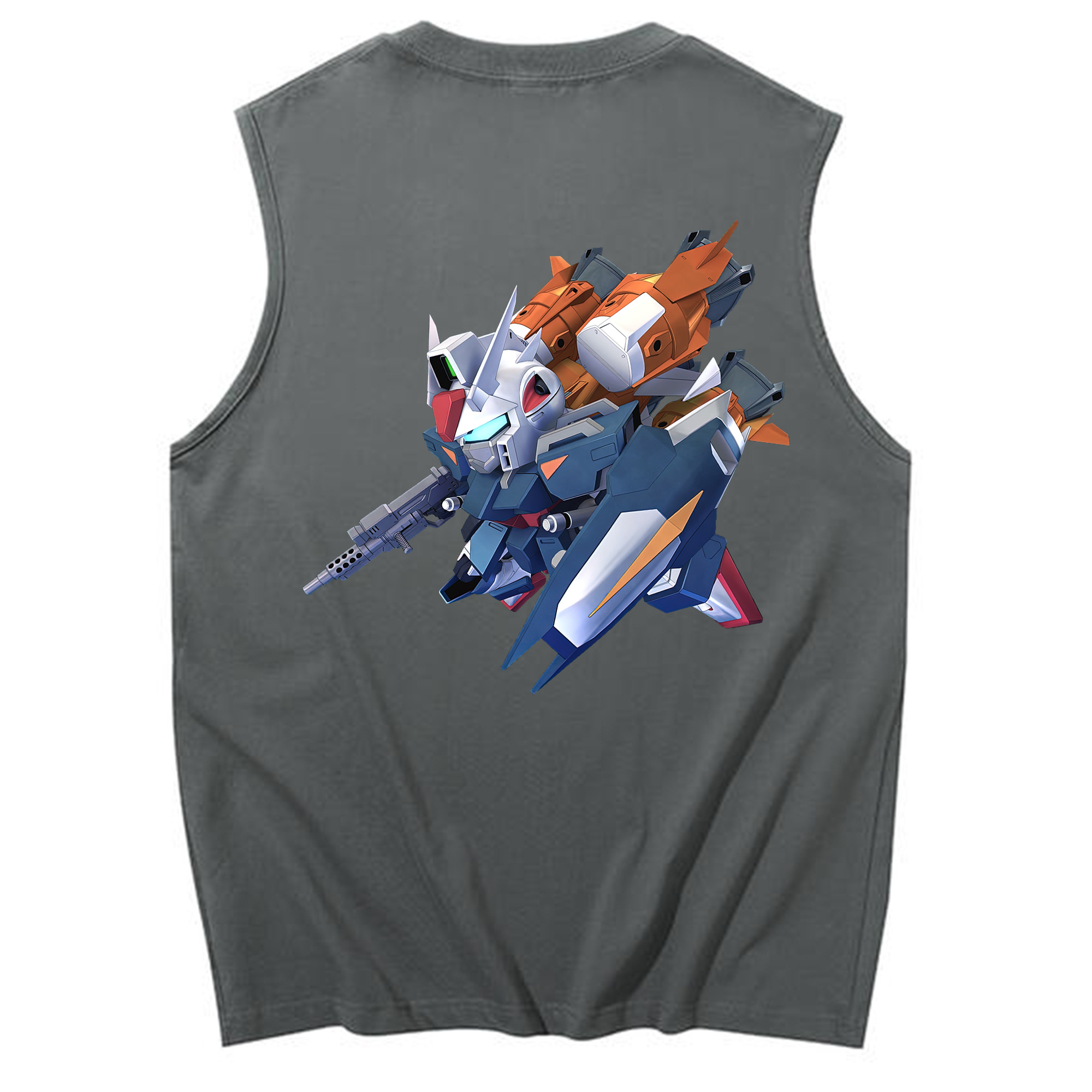 （画像用） 機動戦士ガンダム Mobile Suit Gundam コットン100％タンクトップ（背面プリント）